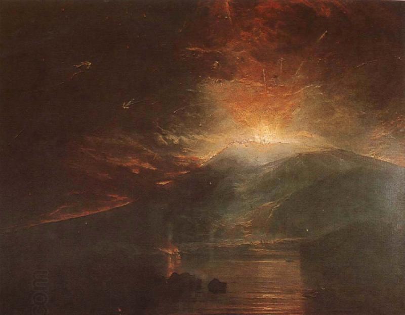 Joseph Mallord William Turner Volcano erupt China oil painting art